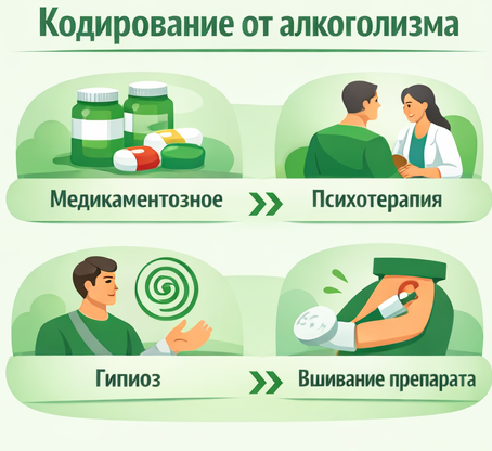 кодирование от алкоголизма в Далматово Санати